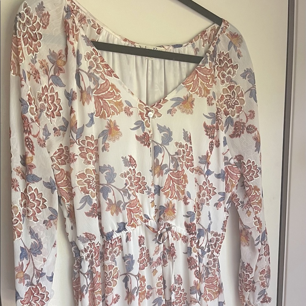 Indigo Floral Dress